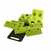 Hopkins Endurance Wheel Chock Bright Green - Mounts to Lumber - 08200