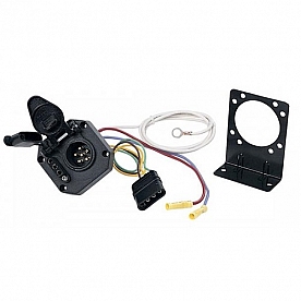 Hopkins Multi-Tow Wiring Connector Adapter 4 Flat to 6 Round and 4 Flat - 47175