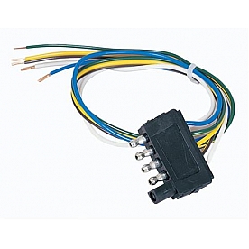 Hopkins RV Trailer Wiring Flat Connector - 5 Way 18 Inch Length - 47325