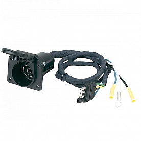 Hopkins Trailer Wiring Adapter 4 Flat To 7 RV Blade - 47205