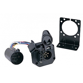 Multi-Tow Trailer Wiring Connector Kit, OEM Series 6 Pole Round And 4 Wire Flat