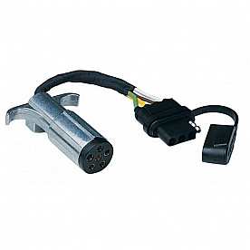 Hopkins Trailer 6 Round to 4 Flat Flex Adapter - 47315 