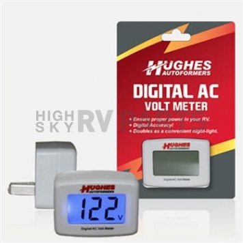 Hughes Auto Digital A/C Volt meter 90 /132 Volt AC