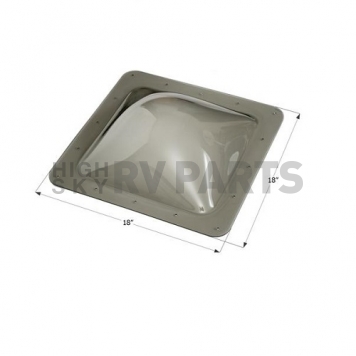 Icon Skylight 4 inch Bubble  Type Dome Square Smoke Opening 14 inch x 14 inch