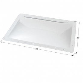 Icon Skylight, 4 inch Bubble Type Rectangular, White, Opening 22 inch x 34 inch