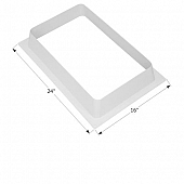 Icon Skylight Trim Ring White ABS Plastic Opening  22 inch x 14 inch