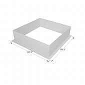 Icon Skylight Trim Ring  White ABS Plastic Opening 22 inch x 22 inch