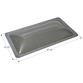 Icon Rectangular Skylight 4 inch Bubble Type Dome Opening 17-1/2 x 33-1/2 Smoke - 12198