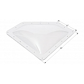 Icon Neo Angle Skylight 4 Inch High Bubble Type Dome 11 inch x 24 inch Clear - 01864