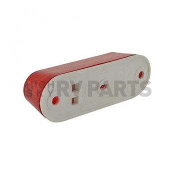 Grote Industries Side Marker Light Universal Surface Mount Red Lens - Incandescent Oval - 45252-5