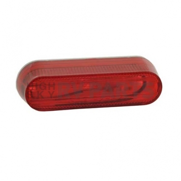 Grote Industries Side Marker Light Universal Surface Mount Red Lens - Incandescent Oval - 45252-2