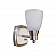 ITC Mirage Interior Light Wall Mount Pin Up Light White - Brushed Nickel and Switch