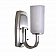 ITC Mirage Mission Interior Light Wall Mount Pin Up Light Brushed Nickel and Switch