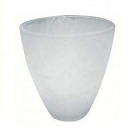 Pendant Light Shade Glass Tumbler Shape White Alabaster