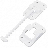 JR Products Door Catch T-Style 6 inch Polar White Plastic