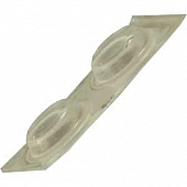 Door Stop Bumper Clear 1/2 inch - Set of 12