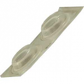 Door Stop Bumper Clear 1/2 inch - Set of 12