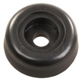 Door Stop Bumper Round Black Universal - Set of 2