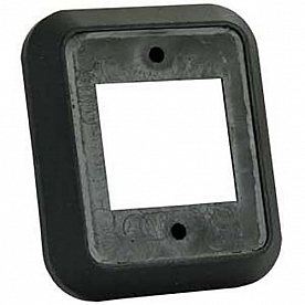 JR Products Double Switch Plate Cover 3/8 inch Deep - Black 1/pkg