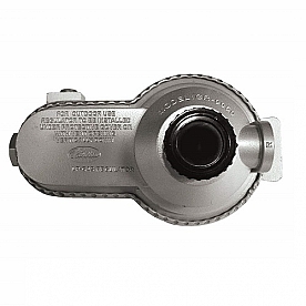 JR Products 2 Stage Propane Regulator Low Pressure 1/4 inch FPT Inlet x 3/8 inch FPT Outlet - 07-30365 
