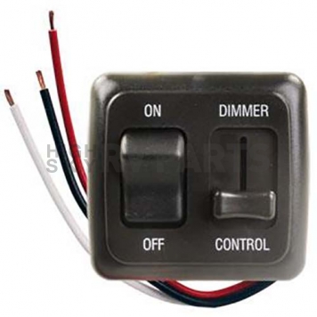 JR Products Dimmer/On/Off Switch Black - LED Approved 12 Volt - 15225