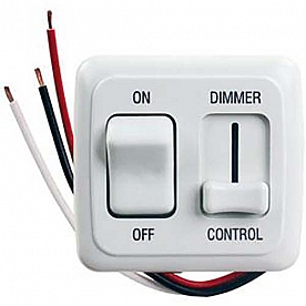 JR Products Dimmer/On/Off Switch LED Approved 15 Amp 12 Volt, White 15205