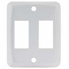 JR Products Double Switch Plate Cover - White 1/pkg