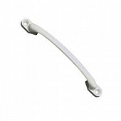JR Products Exterior Grab Bar White Curved 9482-000-111