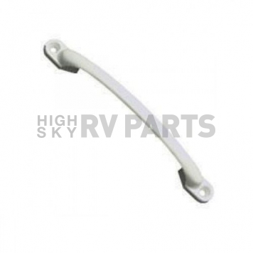 JR Products Exterior Grab Bar White Curved 9482-000-111