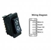 JR Products Furniture Recliners Momentary Switch - Black - 13955