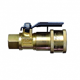 JR Products Gas Flo Shut Off Valve - 1/4 inch FPT x Female Quick Disconnect