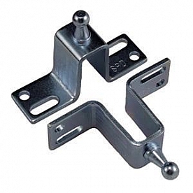 JR Products Lift Support Bracket 10mm Ball Stud Zinc Plated Steel, Set Of 2