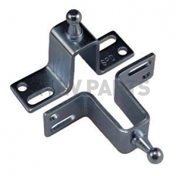 JR Products Lift Support Bracket 10mm Ball Stud Zinc Plated Steel, Set Of 2