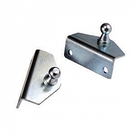JR Products Lift Support Bracket L Shaped, 2 Holes 10mm Ball Stud, Set Of 2