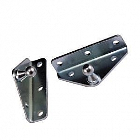 JR Products Lift Support Bracket L Shaped Angled 10 Millimeter Ball Stud, Set Of 2