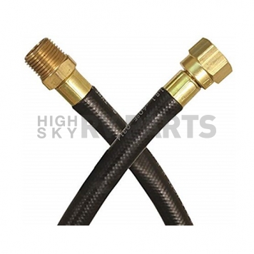 JR Products LP Supply Hose 3/8 inch Female Swivel End x 3/8 inch Male Pipe End - 24 inch Length