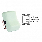 JR Products Mom-On / Off / Mom-On Switch, White - SPDT