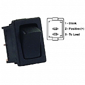 JR Products Multi Purpose Mini Mom-On/Off Switch SPST - Black