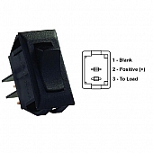 JR Products Multi Purpose Momentary-On/ Off Switch, 2 Terminals, SPST Black