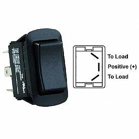 JR Products Multi Purpose On/ Off/ On Switch, 3 Pin, Water Resistant, SPDT Black