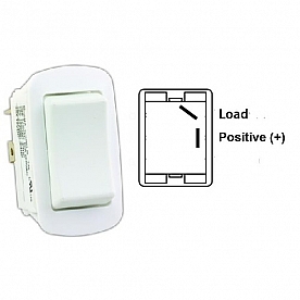 JR Products Multi Purpose On/Off Water Resistant Switch SPST - White 1/Pkg