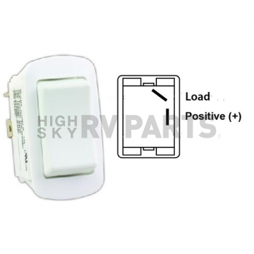 JR Products Multi Purpose On/Off Water Resistant Switch SPST - White 1/Pkg