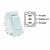 JR Products Multi Purpose On/ On Switch, 3 Terminals, SPDT, White