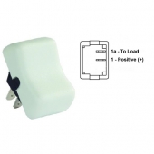 JR Products Multi Purpose Rocker On/Off Switch SPST - White 1/pkg