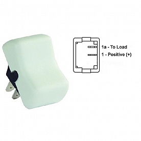 JR Products Multi Purpose Mom-On/Off Switch SPST - White