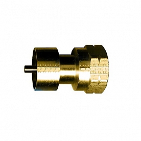 Marshall Excelsior Propane Adapter - Brass Female Prest-O-Lite (POL)  Female Prest-O-Lite (POL) - ME487P