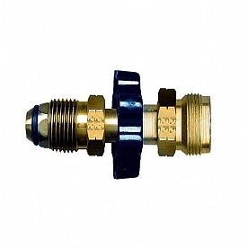 JR Products Propane Adapter Fitting 1 inch- 20 Male Cylinder Thread x POL