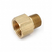 JR Products Propane Adapter Fitting 1/4 inch Inverted Flare x 1/4 inch MPT - Brass