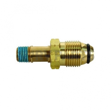 JR Products RV Propane Adapter Fitting 1/4 inch MPT x POL - Brass