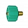 JR Products Propane Hose Connector 1-5/16 inch F ACME Quick Connect x 1/4 inch MPT